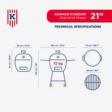 Load image into Gallery viewer, KAMADO KINGDOM Diamond Shape 21"