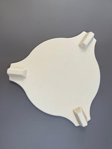 Ceramic heat deflector for 18" outer diameter Kamado grill